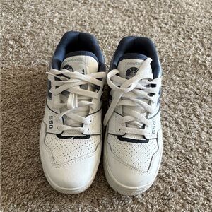 New Balance 550 White and Black Sneakers